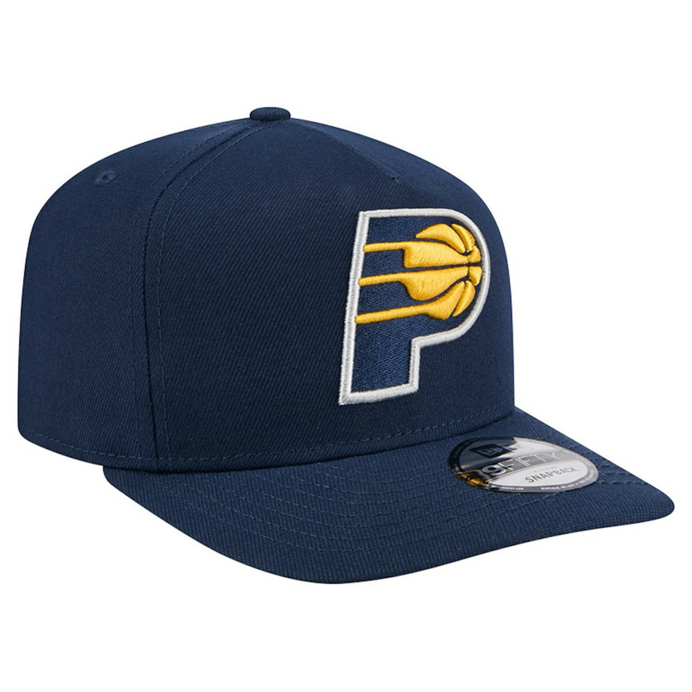 Navy Indiana Pacers Core Logo A-Frame 9FIFTY Snapback Hat | NBA