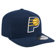 Navy Indiana Pacers Core Logo A-Frame 9FIFTY Snapback Hat | NBA