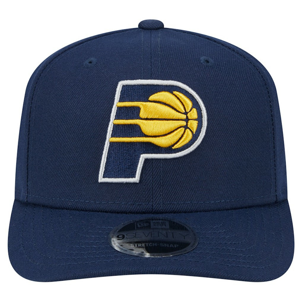 Navy Indiana Pacers Core Logo 9SEVENTY Stretch-Snap Hat | NBA