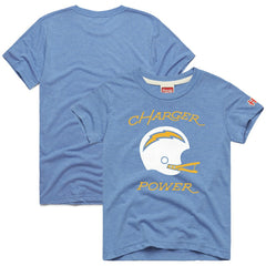 Los Angeles Chargers Homage Youth Charger Power Tri-Blend T-Shirt | NFL New