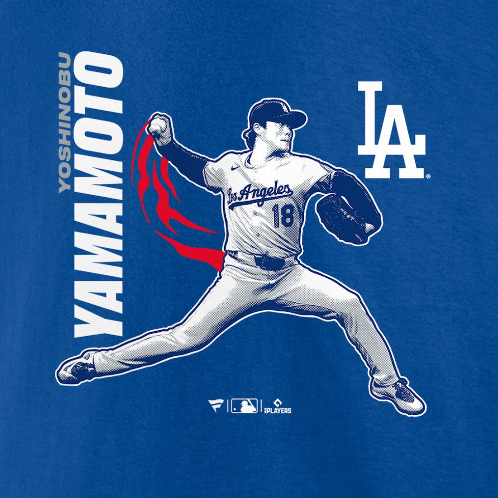 Yoshinobu Yamamoto Los Angeles Dodgers Player Graphic T-Shirt - MLB T-shirts
