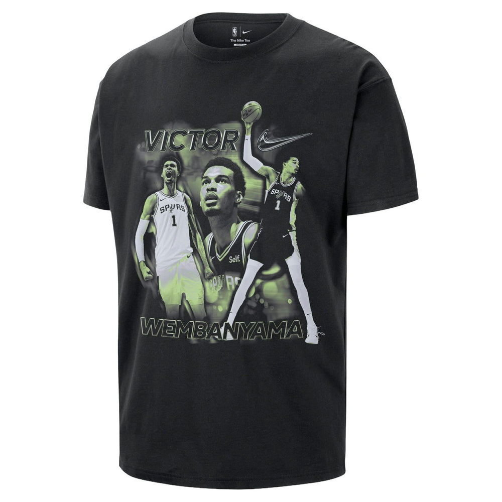 Black Victor Wembanyama San Antonio Spurs Unisex Athlete T-Shirt | NBA