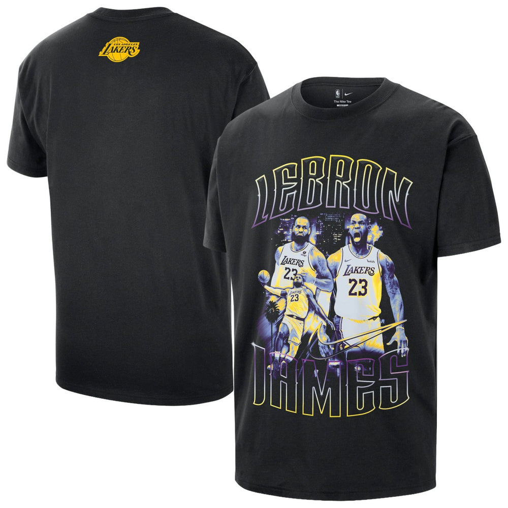 Black LeBron James Los Angeles Lakers Unisex Athlete T-Shirt | NBA