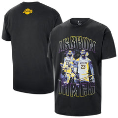 Black LeBron James Los Angeles Lakers Unisex Athlete T-Shirt | NBA