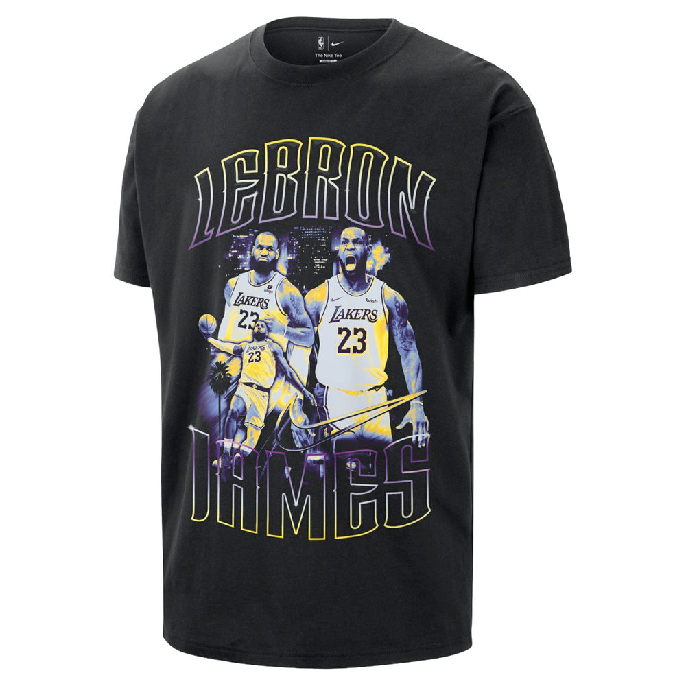 Black LeBron James Los Angeles Lakers Unisex Athlete T-Shirt | NBA