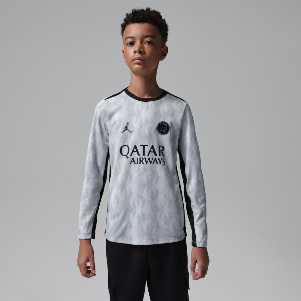 Paris Saint-Germain Jordan Brand Youth Long Sleeve Pre-Match Dri-FIT Top