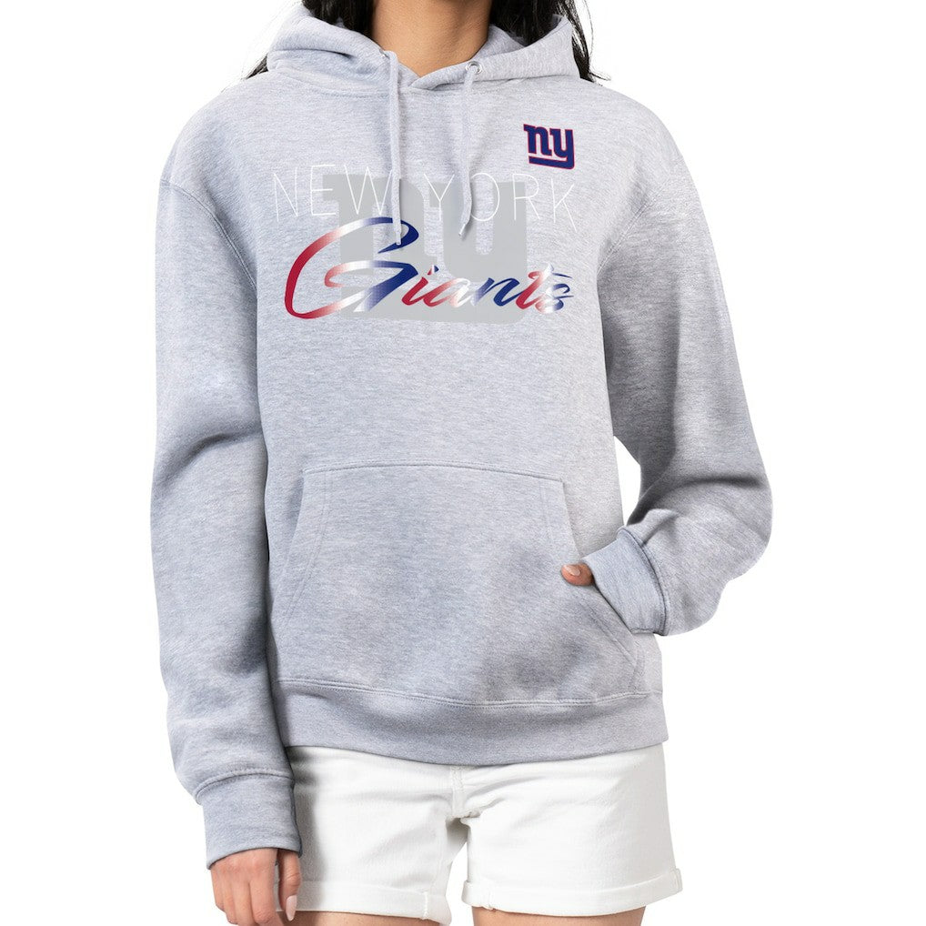 New York Giants G-III 4Her by Carl Banks Women's Shadow Logo Fleece Pullover Hoodie | NFL New