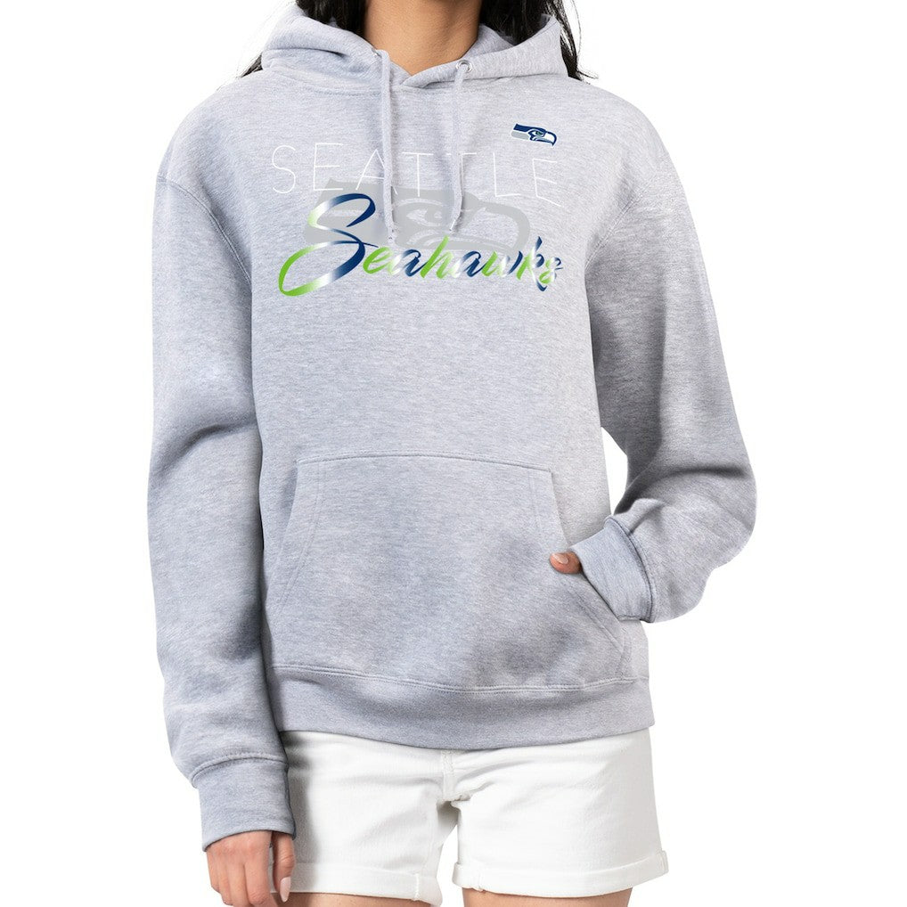 Seattle Seahawks G-III 4Her by Carl Banks Women's Shadow Logo Fleece Pullover Hoodie | NFL Sale