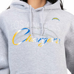 Los Angeles Chargers G-III 4Her by Carl Banks Women's Shadow Logo Fleece Pullover Hoodie | NFL Hot