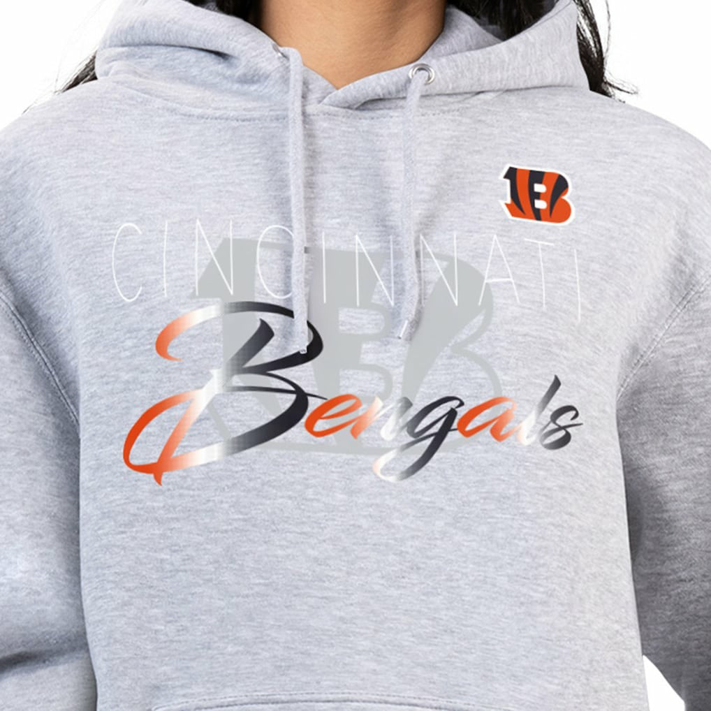 Cincinnati Bengals G-III 4Her by Carl Banks Women's Shadow Logo Fleece Pullover Hoodie | NFL New