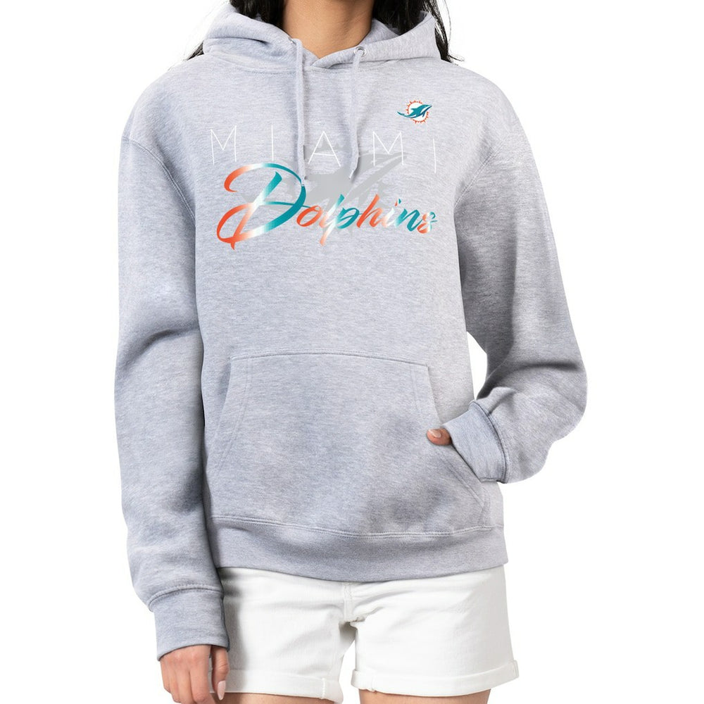 Miami Dolphins G-III 4Her by Carl Banks Women's Shadow Logo Fleece Pullover Hoodie | NFL Near me