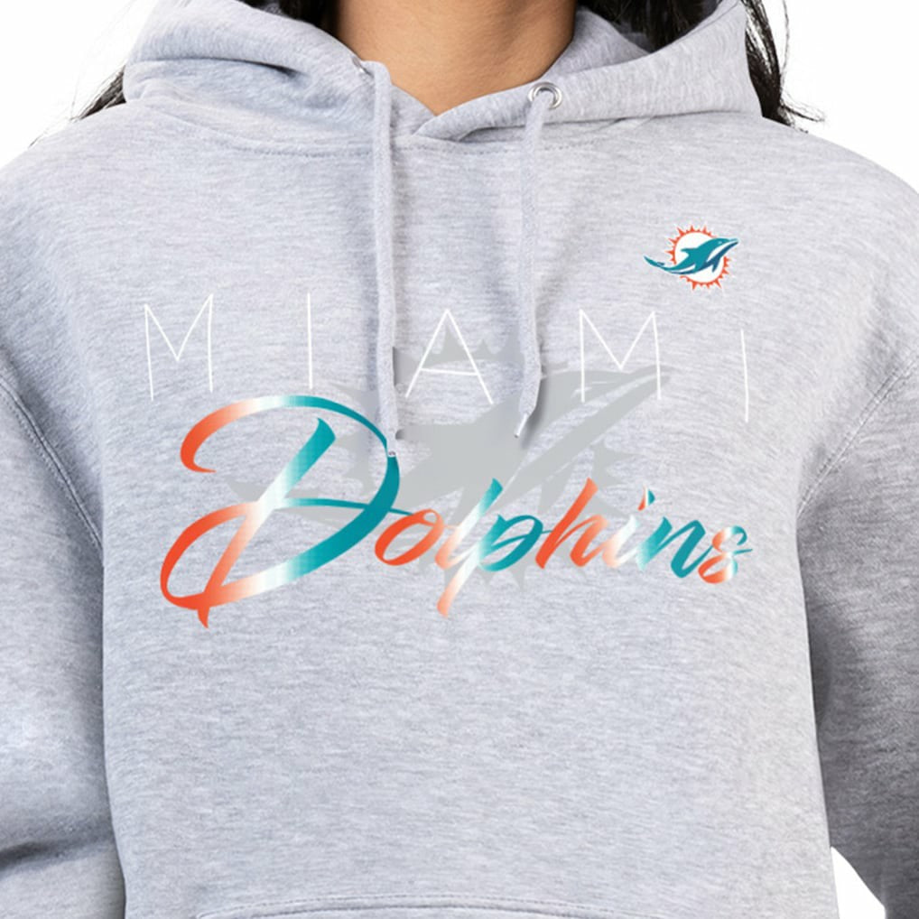 Miami Dolphins G-III 4Her by Carl Banks Women's Shadow Logo Fleece Pullover Hoodie | NFL Near me