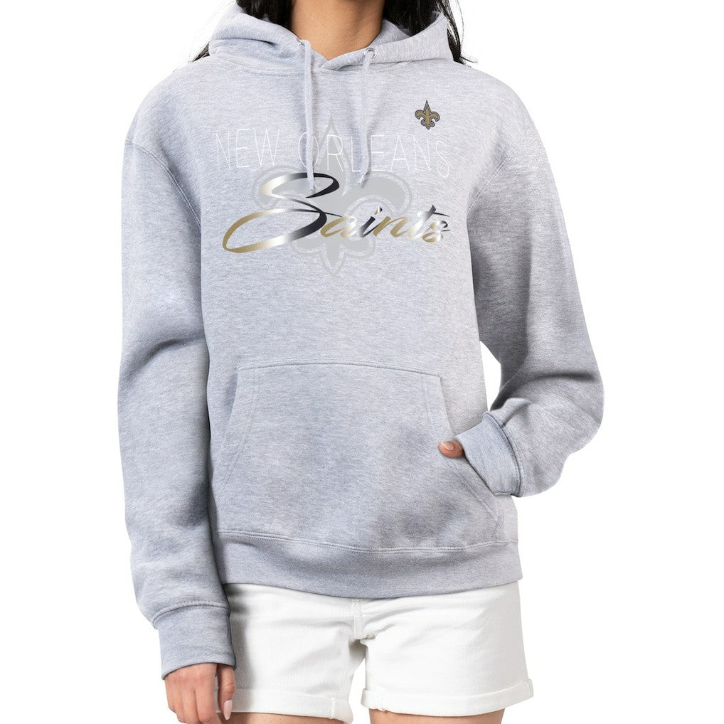 New Orleans Saints G-III 4Her by Carl Banks Women's Shadow Logo Fleece Pullover Hoodie | NFL Online