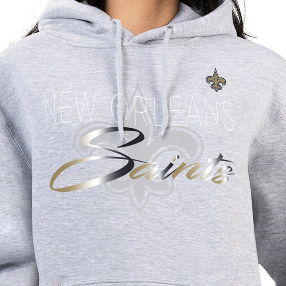 New Orleans Saints G-III 4Her by Carl Banks Women's Shadow Logo Fleece Pullover Hoodie | NFL Online