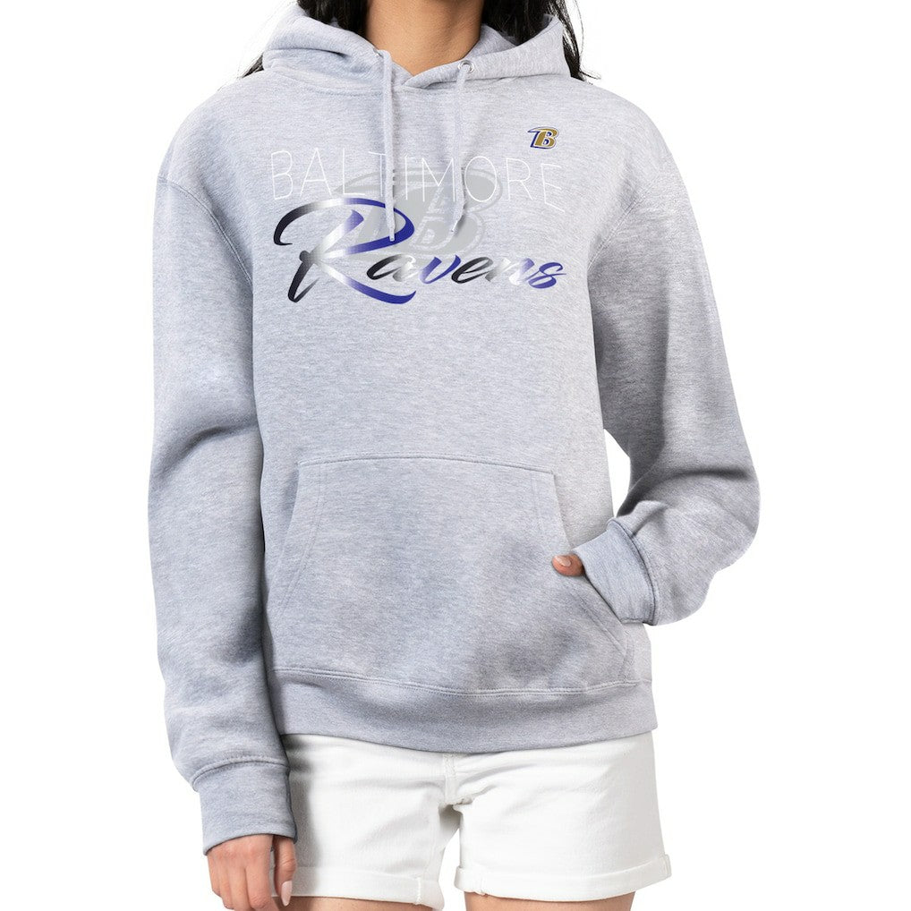 Baltimore Ravens G-III 4Her by Carl Banks Women's Shadow Logo Fleece Pullover Hoodie | NFL Online