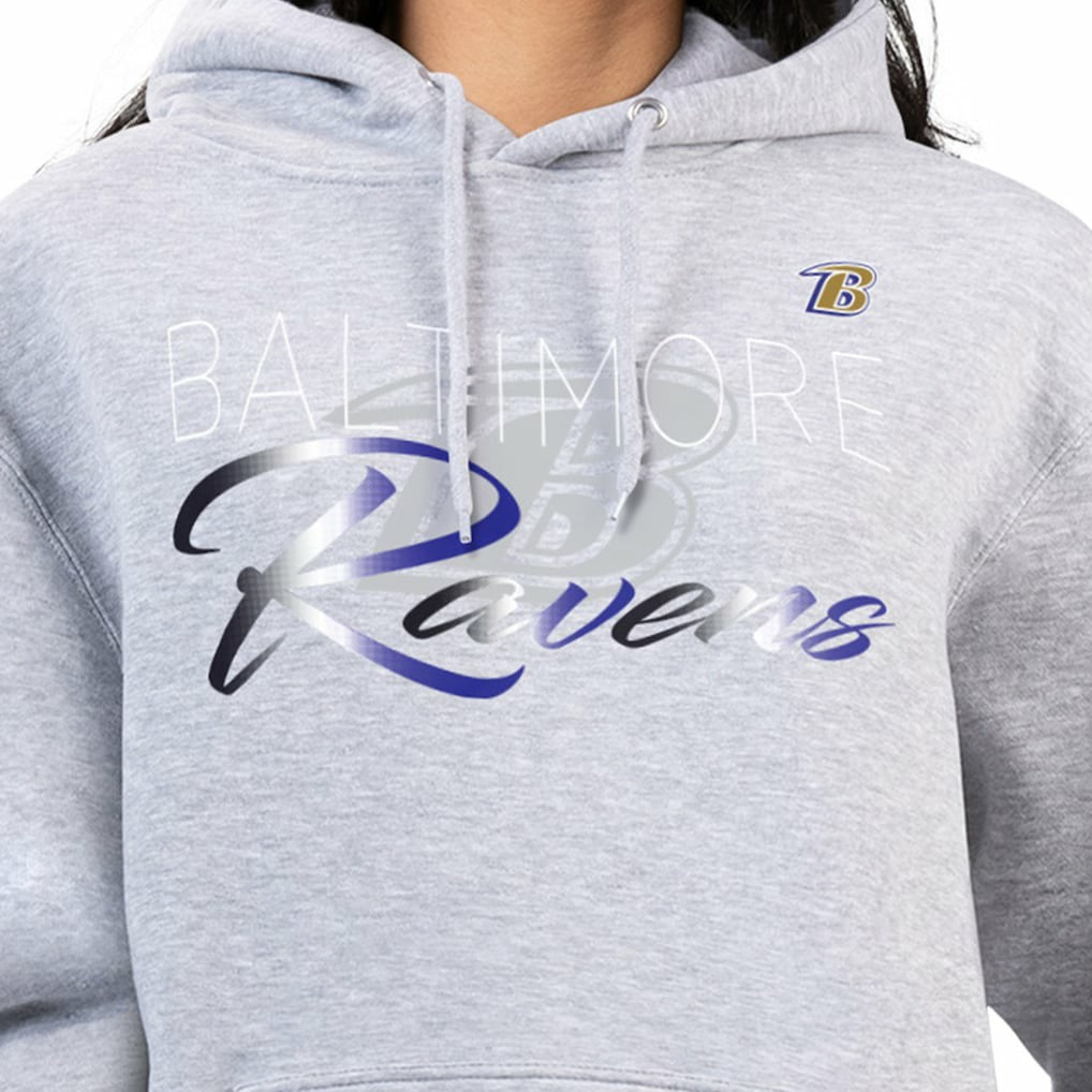 Baltimore Ravens G-III 4Her by Carl Banks Women's Shadow Logo Fleece Pullover Hoodie | NFL Online