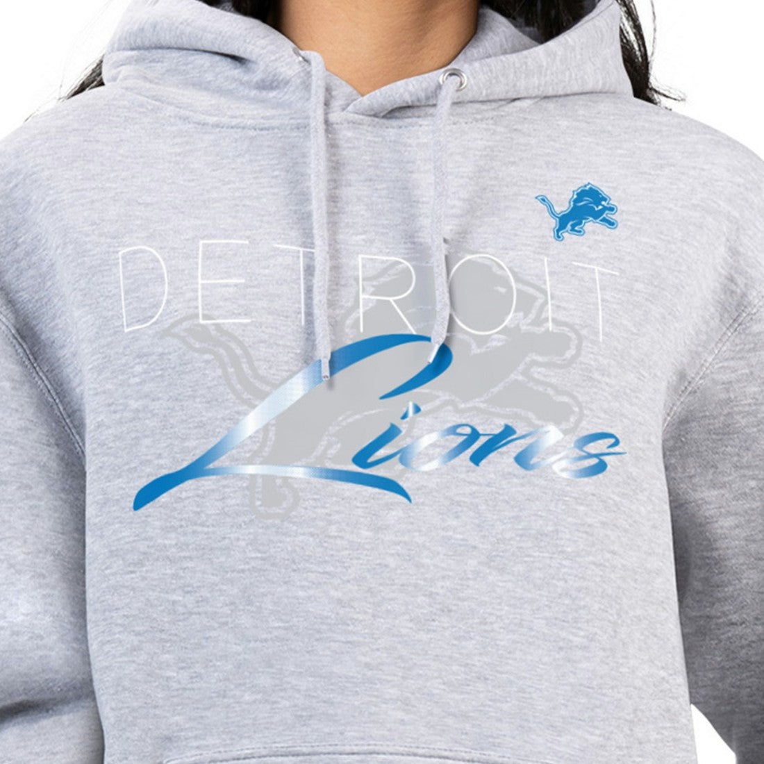Detroit Lions G-III 4Her by Carl Banks Women's Shadow Logo Fleece Pullover Hoodie | NFL Sale