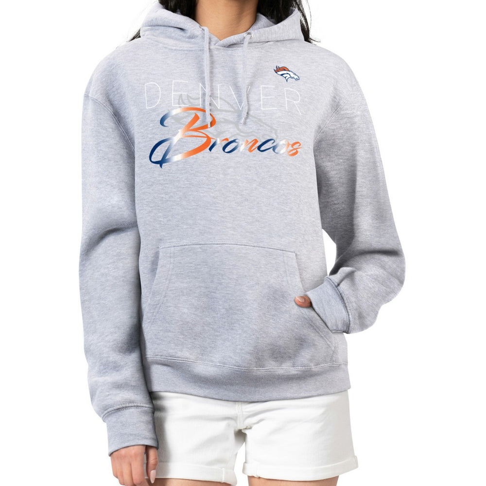 Denver Broncos G-III 4Her by Carl Banks Women's Shadow Logo Fleece Pullover Hoodie | NFL Outlet