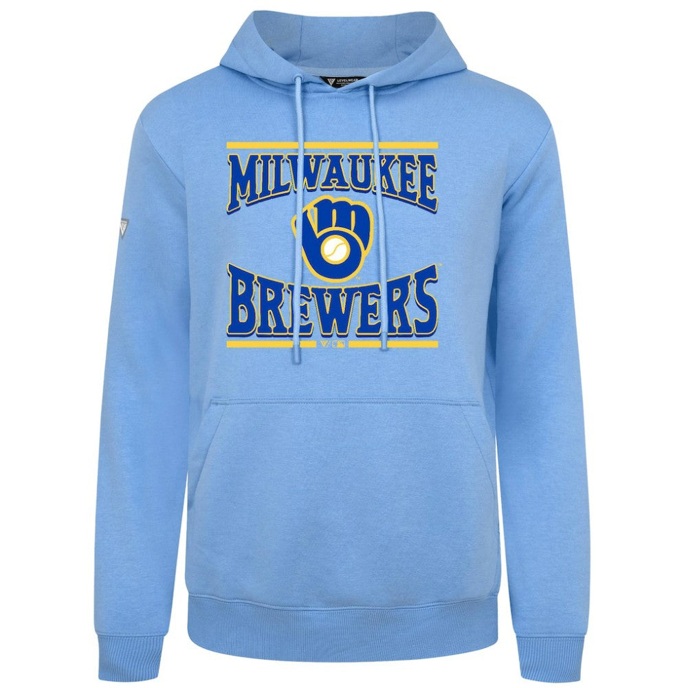 Milwaukee Brewers Levelwear Big Brew Podium Pullover Hoodie - MLB Hoodies