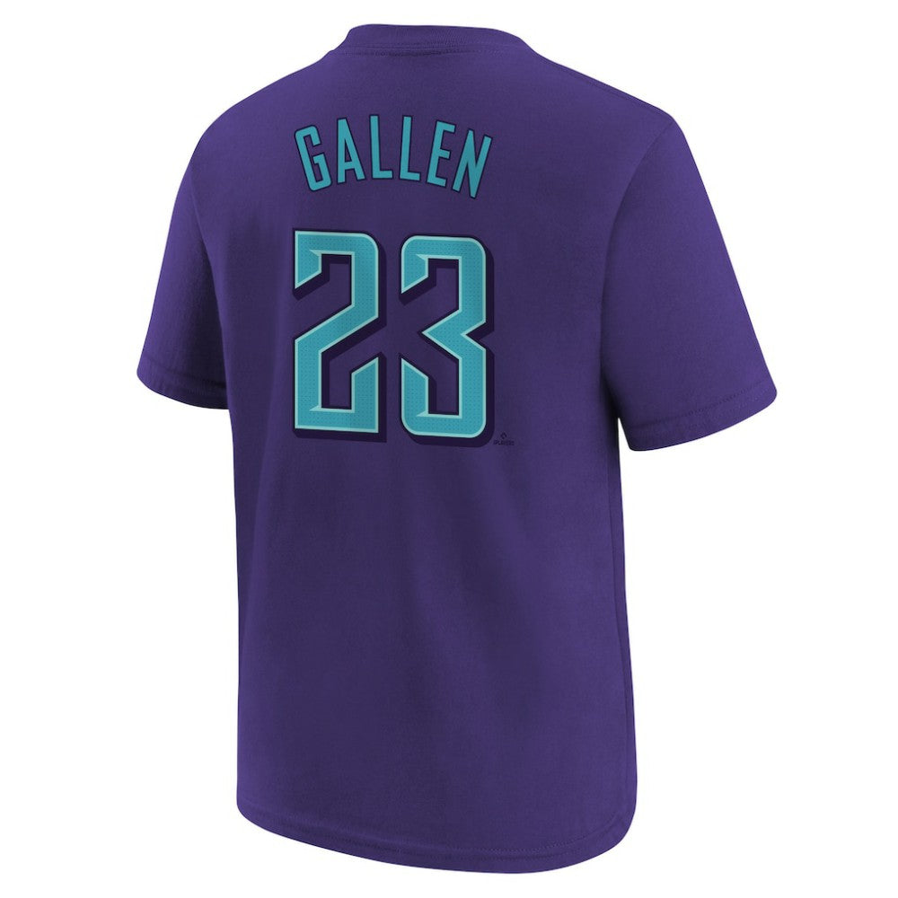 Zac Gallen Arizona Diamondbacks Nike Youth Fuse City Connect Name & Number T-Shirt - MLB T-shirts