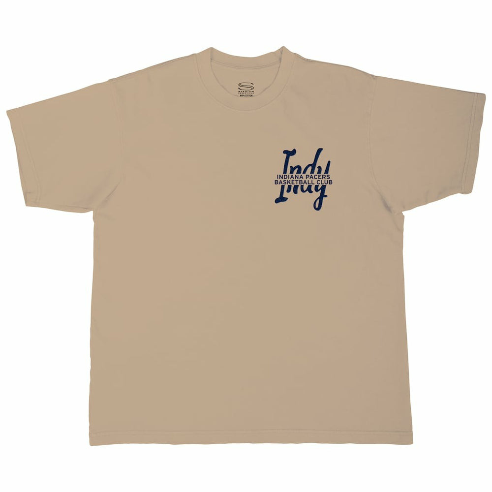 Tan Indiana Pacers Stadium Essentials Unisex Urban T-Shirt | NBA