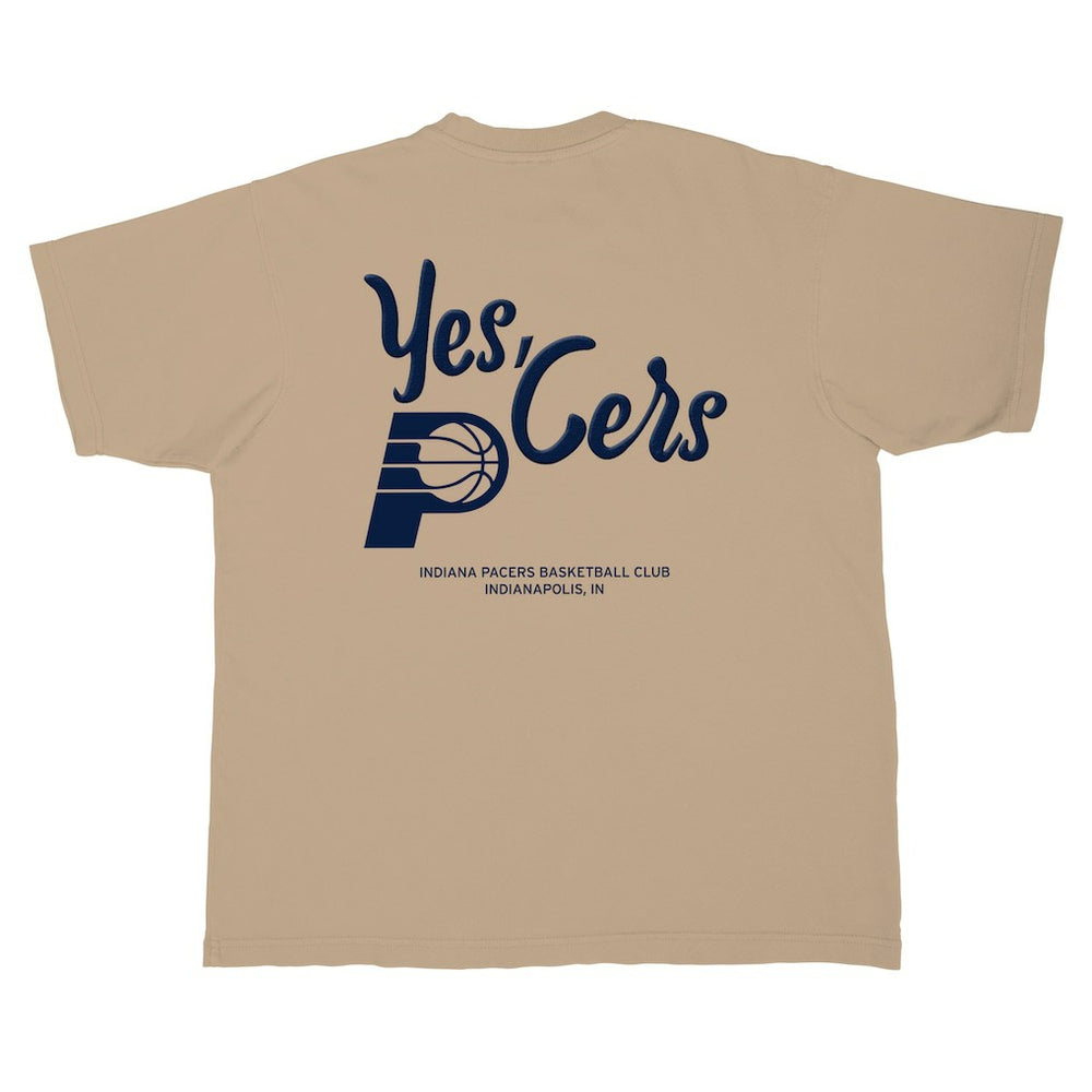 Tan Indiana Pacers Stadium Essentials Unisex Urban T-Shirt | NBA