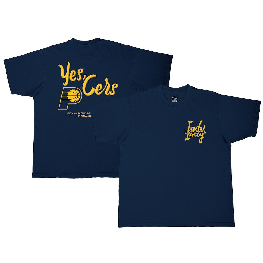 Navy Indiana Pacers Stadium Essentials Unisex Urban T-Shirt | NBA