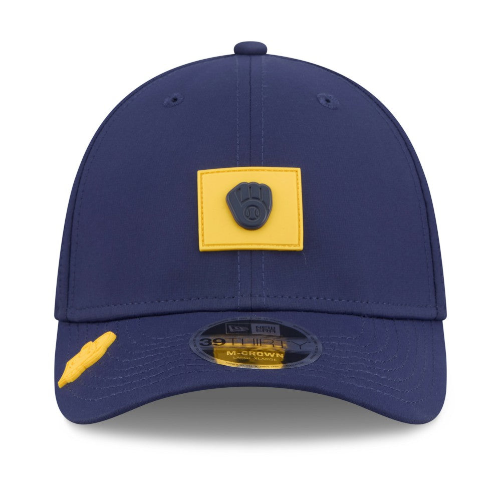 Milwaukee Brewers New Era 2026 Clubhouse M-Crown 39THIRTY Flex Hat - MLB Hats