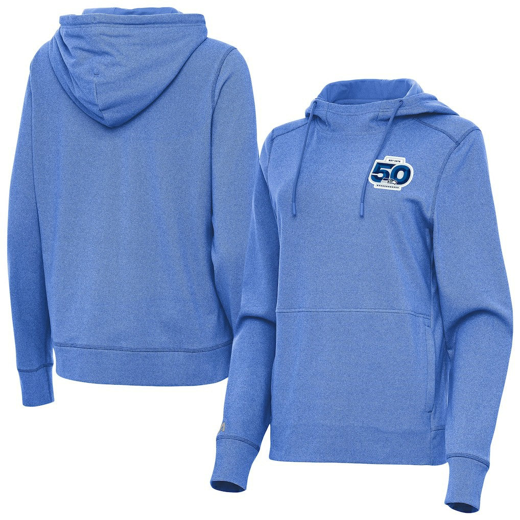 Seattle Seahawks Antigua Women's 50th Season Justice Pullover Hoodie | NFL Hot