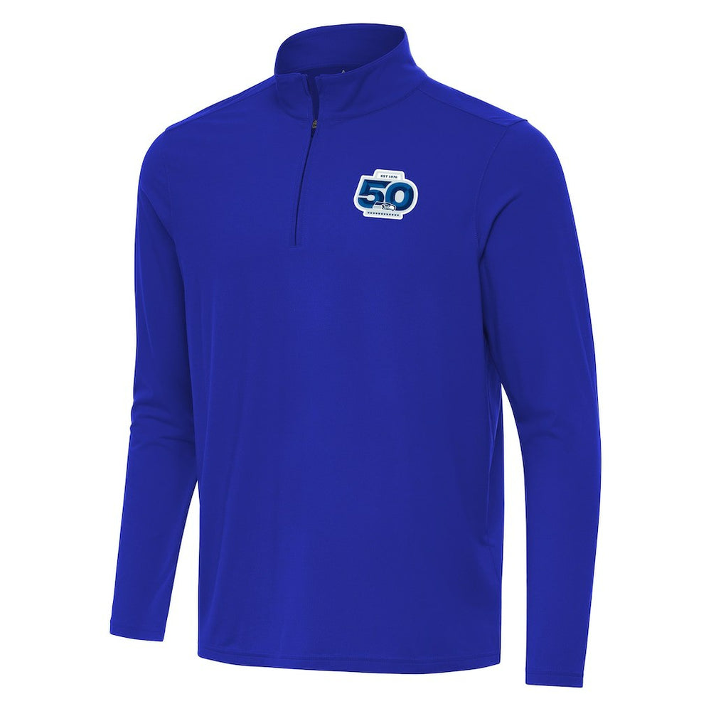 Seattle Seahawks Antigua 50th Season Intent Quarter-Zip Pullover | NFL Discount