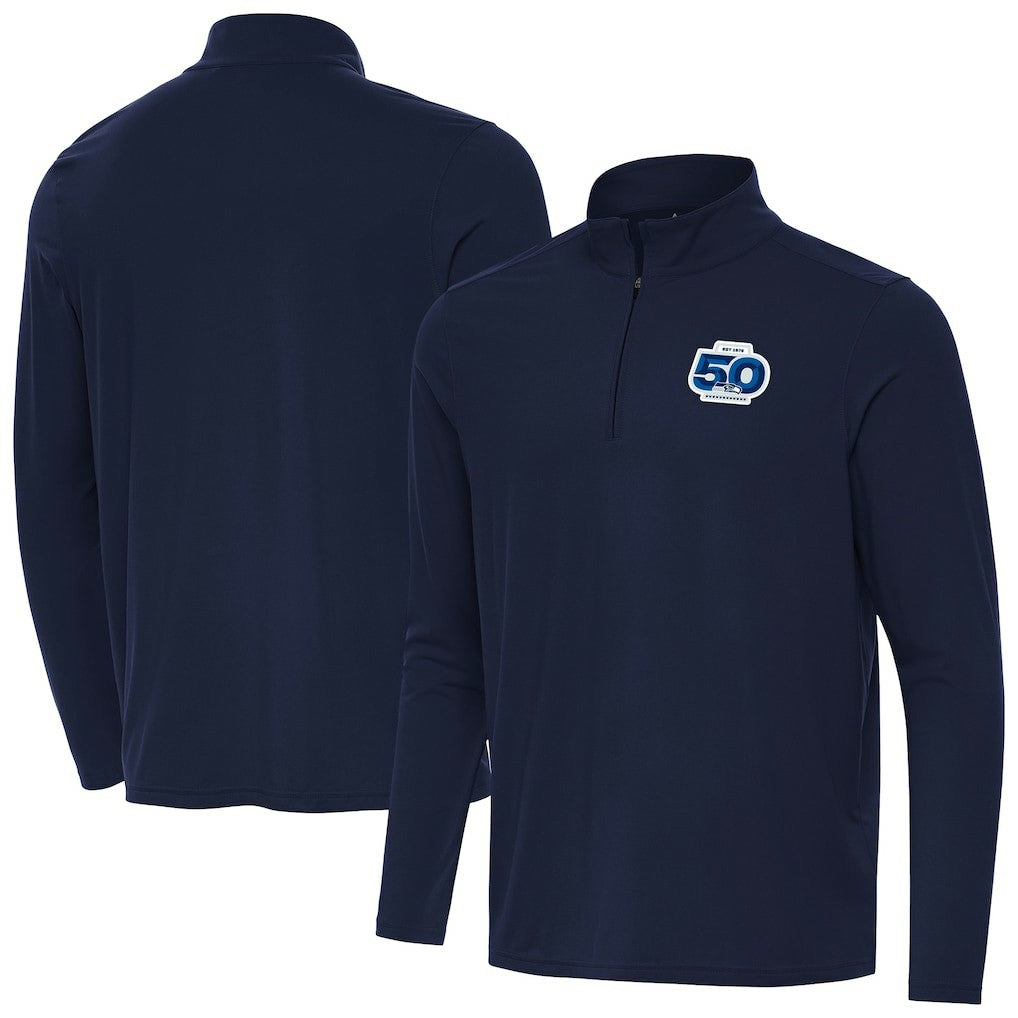 Seattle Seahawks Antigua 50th Season Intent Quarter-Zip Pullover | NFL Near me