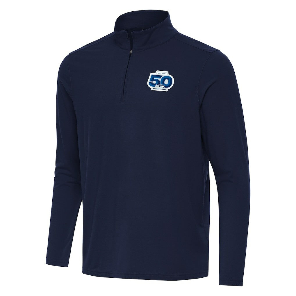 Seattle Seahawks Antigua 50th Season Intent Quarter-Zip Pullover | NFL Near me