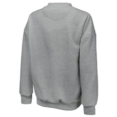 Gray New York Knicks Majestic Threads Women's Classic Tri-Blend Pullover Sweatshirt | NBA
