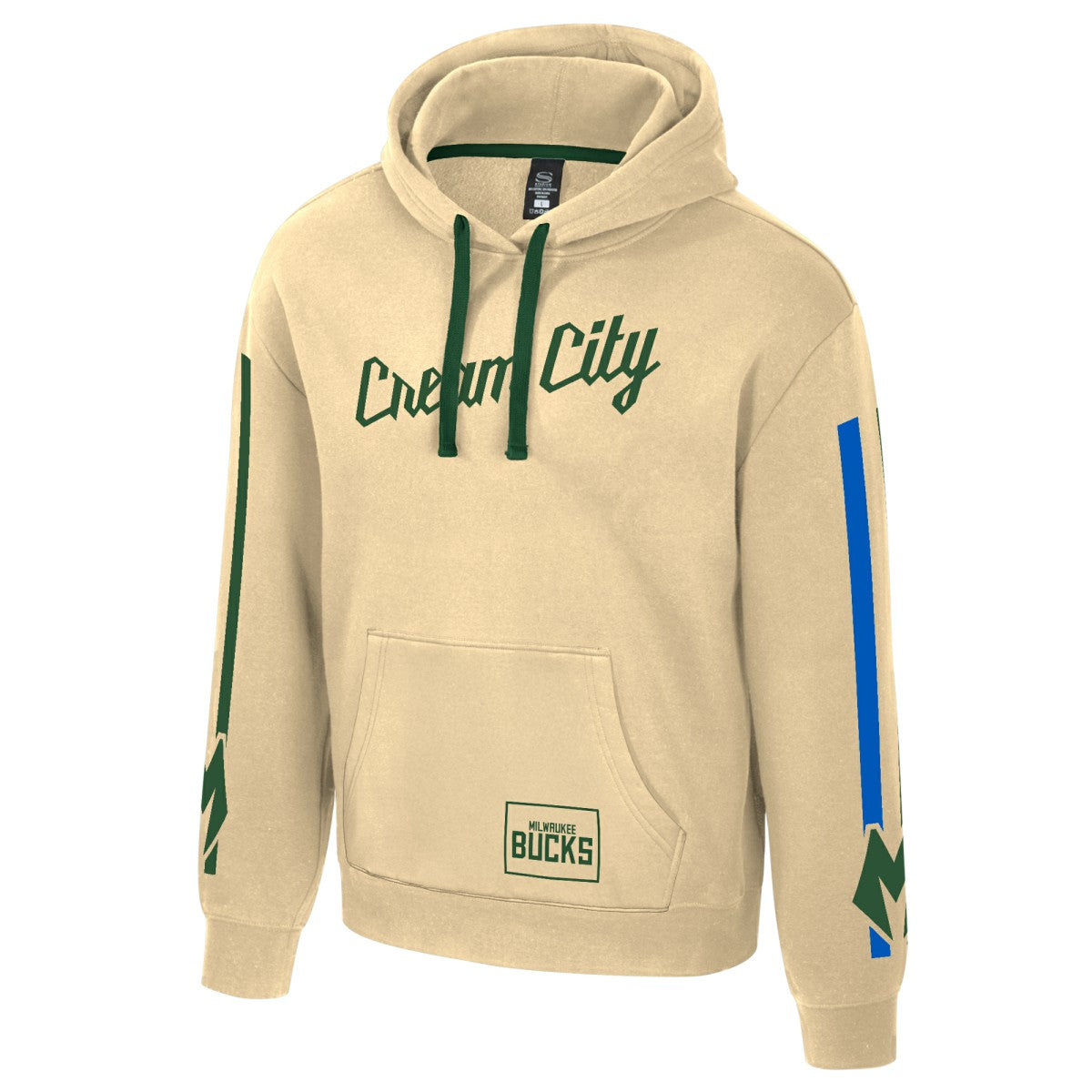 Cream Milwaukee Bucks Stadium Essentials Unisex 2025/26 City Edition City Star Hoodie | NBA