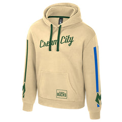 Cream Milwaukee Bucks Stadium Essentials Unisex 2025/26 City Edition City Star Hoodie | NBA