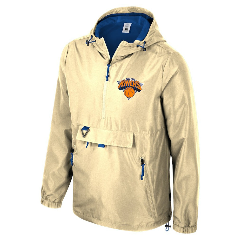 Tan New York Knicks Stadium Essentials Unisex 2025/26 City Edition Compete Quarter-Zip Hoodie Jacket | NBA