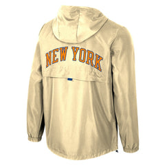 Tan New York Knicks Stadium Essentials Unisex 2025/26 City Edition Compete Quarter-Zip Hoodie Jacket | NBA
