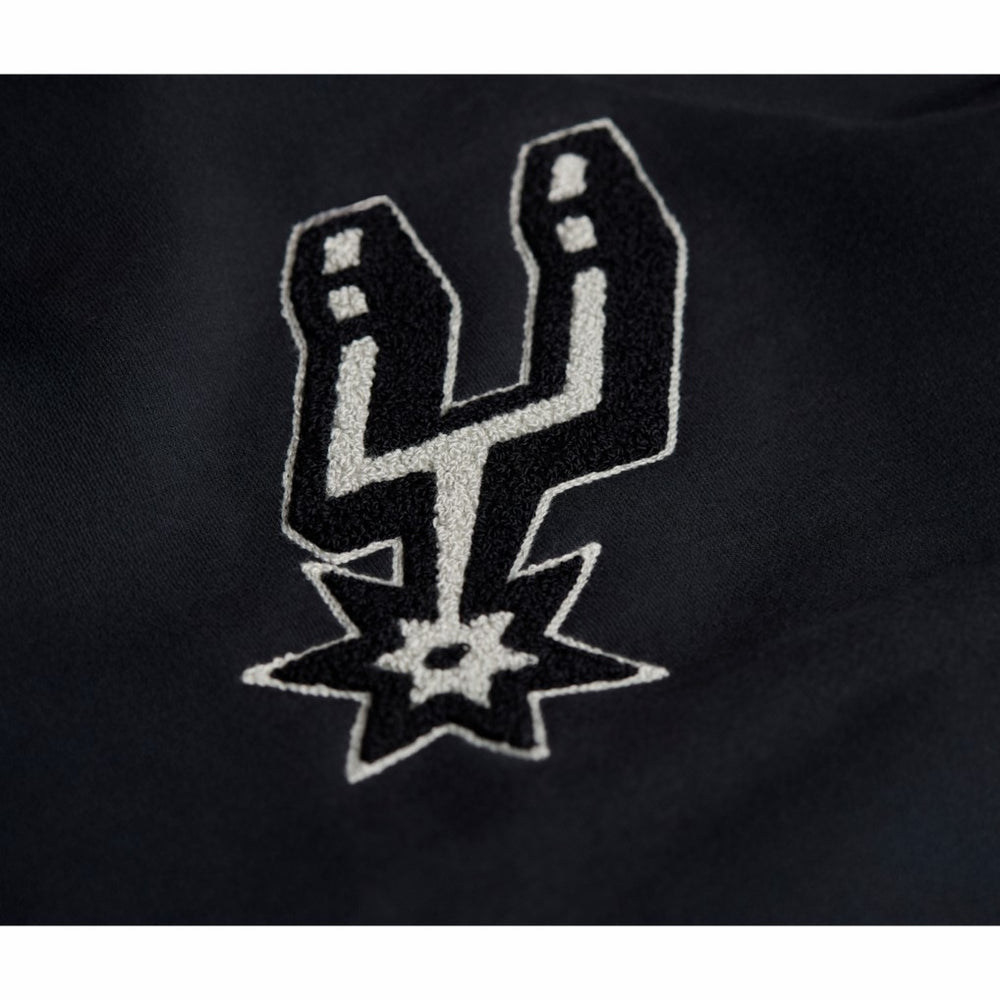Black San Antonio Spurs Stadium Essentials Unisex Club Level Chenille Sweatshirt | NBA