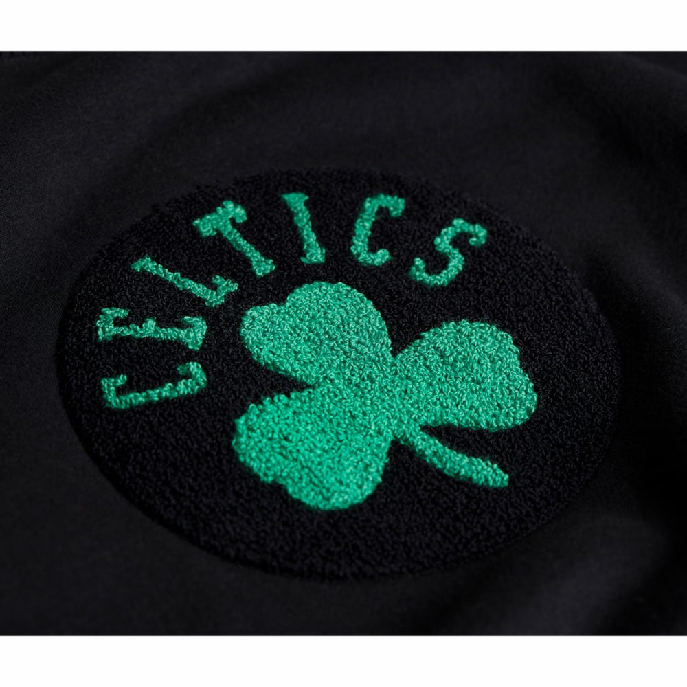 Black Boston Celtics Stadium Essentials Unisex Club Level Chenille Sweatshirt | NBA