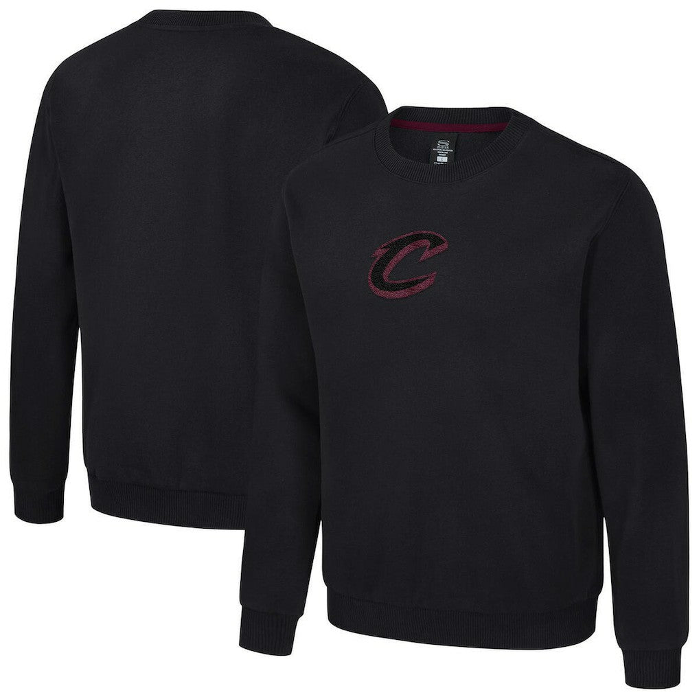 Black Cleveland Cavaliers Stadium Essentials Unisex Club Level Chenille Sweatshirt sale | NBA