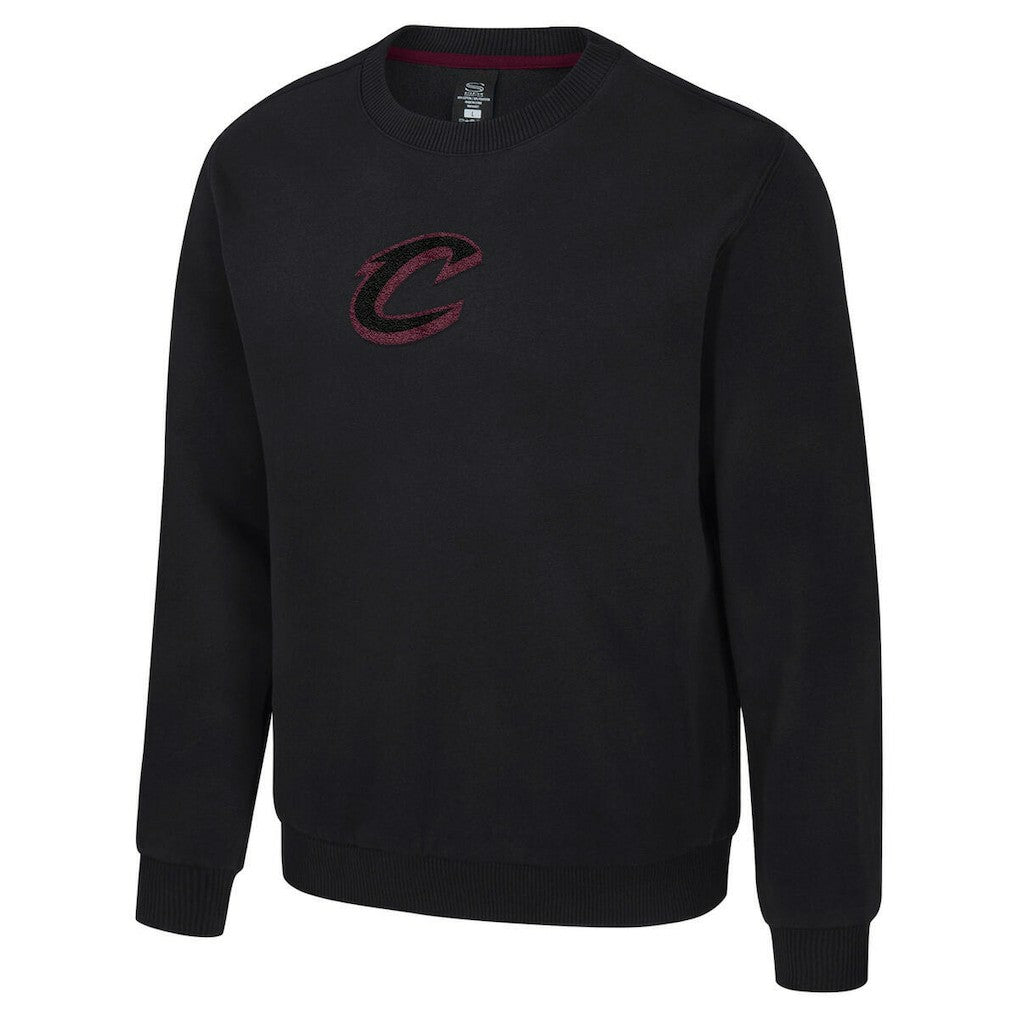 Black Cleveland Cavaliers Stadium Essentials Unisex Club Level Chenille Sweatshirt sale | NBA