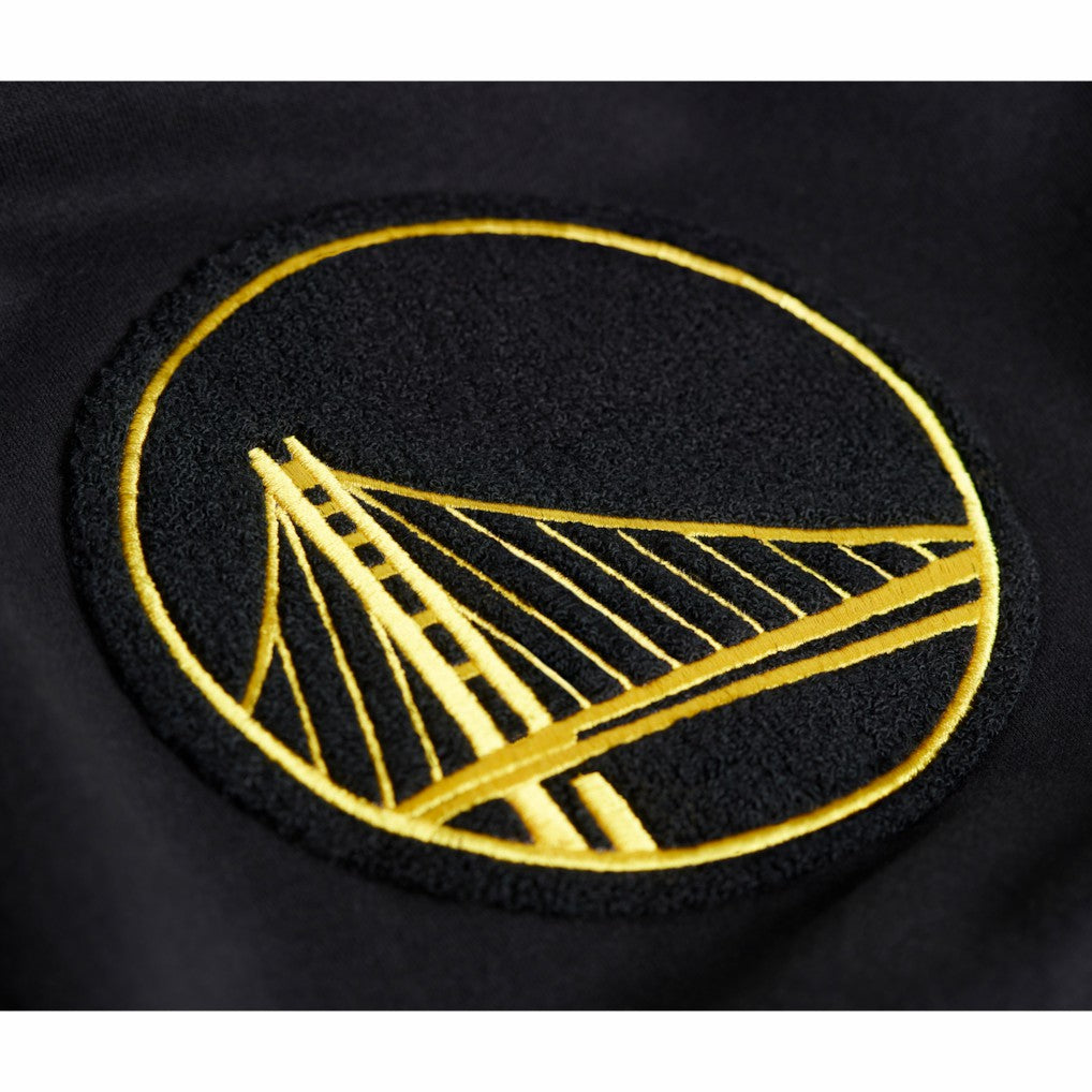 Black Golden State Warriors Stadium Essentials Unisex Club Level Chenille Sweatshirt sale | NBA