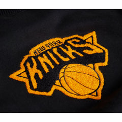 Black New York Knicks Stadium Essentials Unisex Club Level Chenille Sweatshirt | NBA