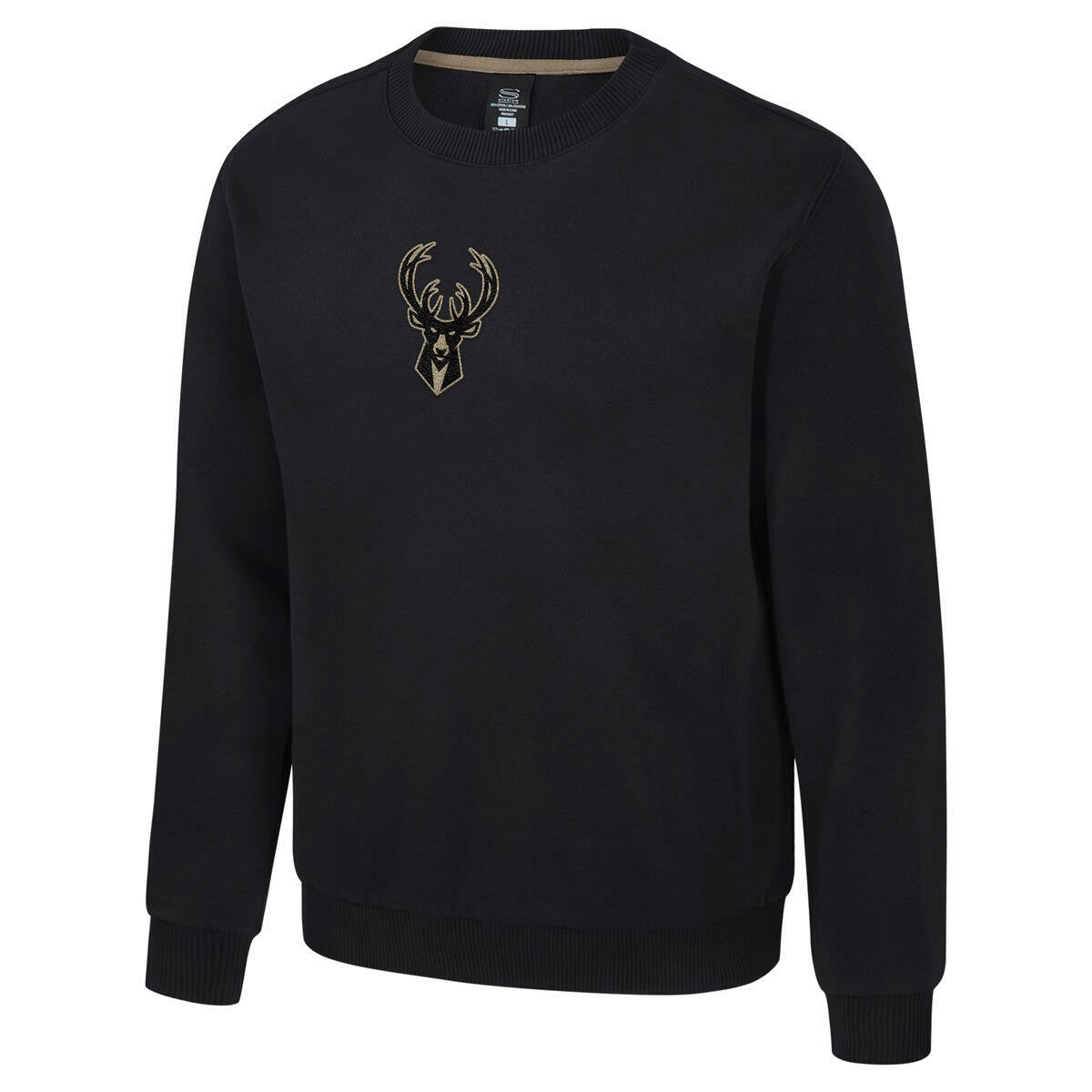 Black Milwaukee Bucks Stadium Essentials Unisex Club Level Chenille Sweatshirt | NBA