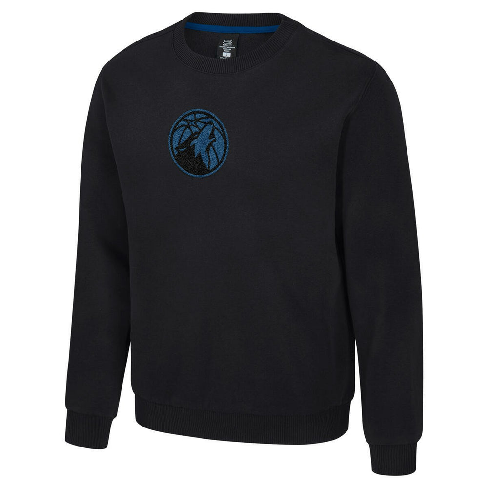 Black Minnesota Timberwolves Stadium Essentials Unisex Club Level Chenille Sweatshirt | NBA