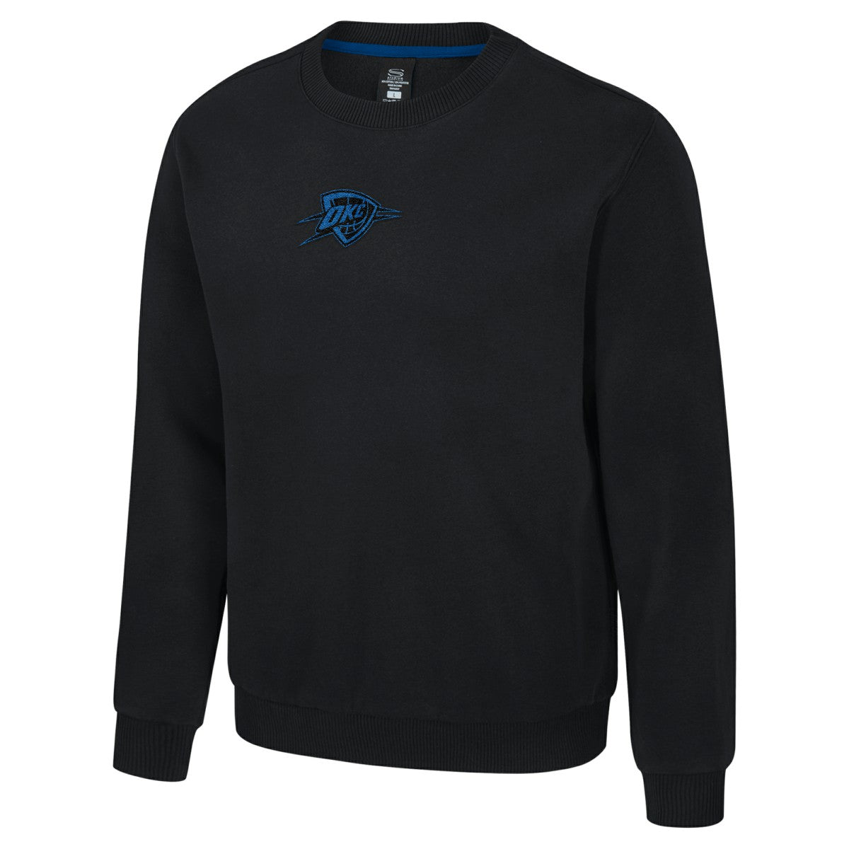 Black Oklahoma City Thunder Stadium Essentials Unisex Club Level Chenille Sweatshirt | NBA