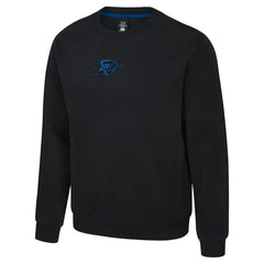 Black Oklahoma City Thunder Stadium Essentials Unisex Club Level Chenille Sweatshirt | NBA