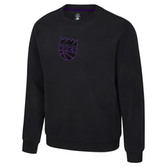 Black Sacramento Kings Stadium Essentials Unisex Club Level Chenille Sweatshirt | NBA