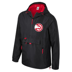 Black Atlanta Hawks Stadium Essentials Unisex Compete Quarter-Zip Hoodie Jacket | NBA