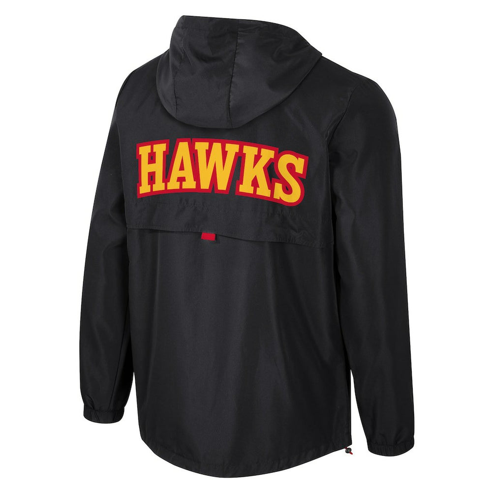 Black Atlanta Hawks Stadium Essentials Unisex Compete Quarter-Zip Hoodie Jacket | NBA